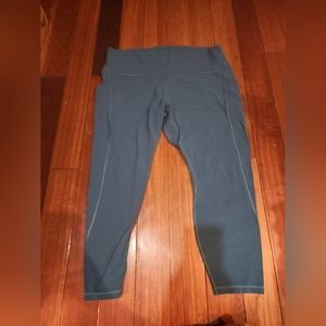 Lululemon 25" Align with pocket PLUS SIZE teal EUC